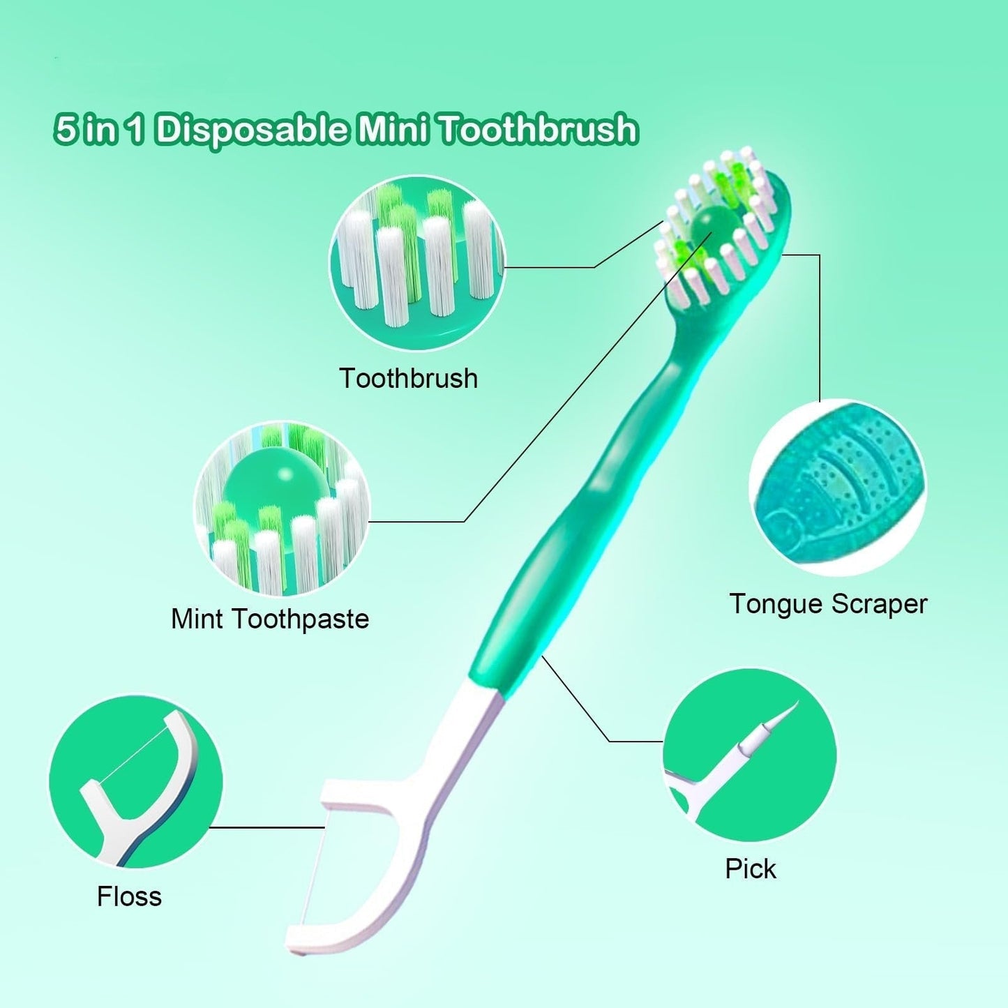 5 in 1 Mini Toothbrush