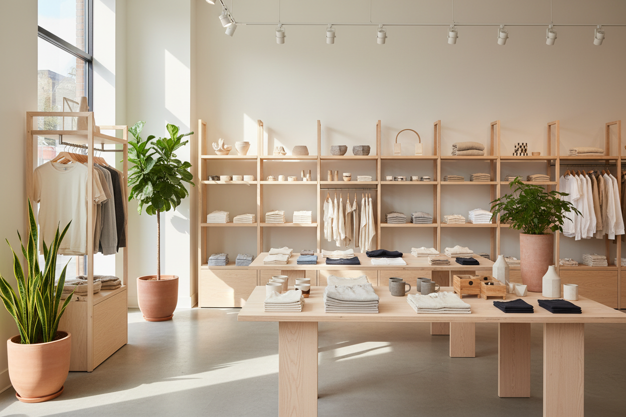 an accurate representation of the store where you can get wearable items and home accessories that make life simple