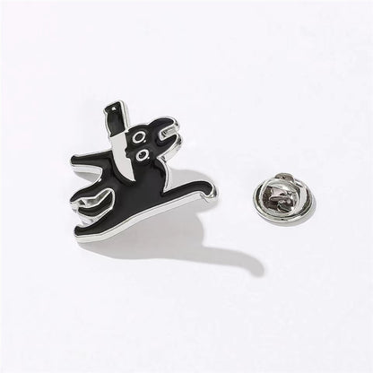 Black Cat Keychain tag keychain option